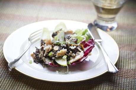 Smoked trout and wild rice salad is a healthy alternative for dinner.
