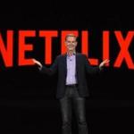 Netflix CEO Reed Hastings gave a keynote address Wednesday.