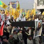 Thousands of Shi?ite militiamen marched in Baghdad on Wednesday to protest Sheikh Nimr al-Nimr?s execution.