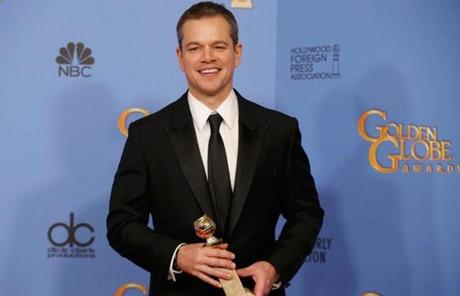 Matt Damon won best actor in a musical or comedy for ?The Martian.?
