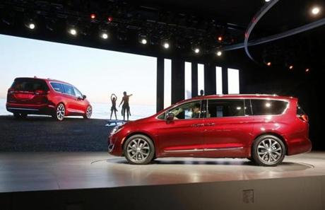 The 2017 Chrysler Pacifica minivan was unveiled at the North American International Auto Show Monday.
