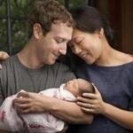 Mark Zuckerberg and Priscilla Chan Zuckerberg cradled their baby. 