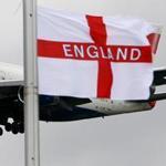 An English flag. England, one of four components of the United Kingdom, may replace ?God Save the Queen? as its anthem at sporting events.