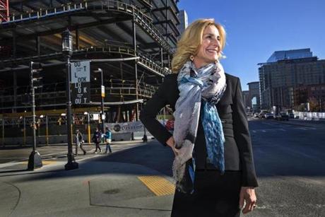 Jamie McCourt and her ex-husband once owned 24 acres of land in the Seaport District. 
