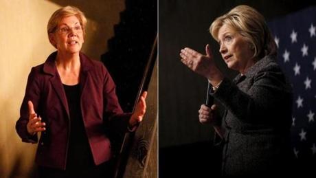 Massachusetts Senator Elizabeth Warren and presidential candidate Hillary Clinton have not always seen eye to eye. 
