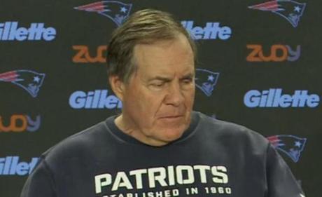 Bill Belichick at his Thursday news conference.
