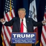 Donald Trump spoke at a rally Tuesday in Cedar Falls, Iowa. 