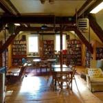 When first entering the Bookmill, you are greeted by its expansive nonfiction area.