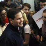 Republican presidential candidate, Sen. Marco Rubio, R-Fla. met with attendees during a campaign stop at New England College in Henniker, N.H.