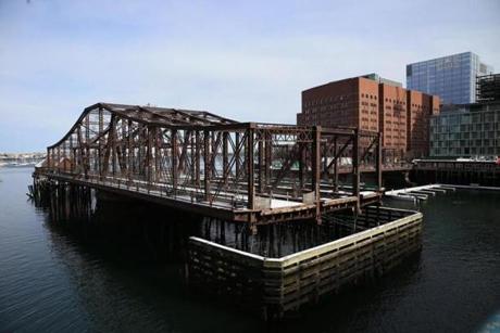 The Old Northern Avenue Bridge closed in December 2014 due to safety concerns.

