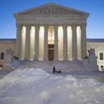 The Supreme Court following a blizzard over the weekend.