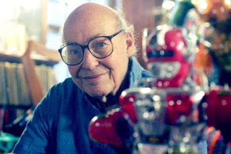 Marvin Minsky, photographed at his Brookline home on Dec. 4, 2006.
