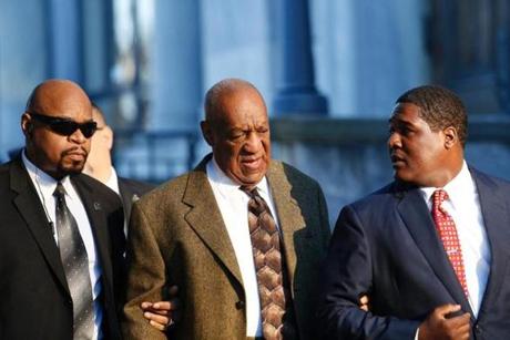 Bill Cosby arrived to the Montgomery County courthouse in Norristown, Penn, Tuesday. 
