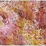 Emily Kngwarreye?s ?Anwerlarr angerr (Big yam),? on view in ?Everywhen: The Eternal Present in Indigenous Art from Australia? at Harvard Art Museums.