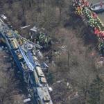 Rescue crews worked at the scene of a train collision near Bad Aibling, Germany, on Tuesday.