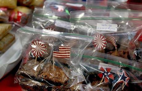 Patriotic baked good were on sale at the polling site at Broad Street Elementary School. 
