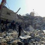 epaselect epa05162072 A handout image dated 15 February 2016, provided by the MÃ©decins Sans FrontiÃ¨res (MSF) or Doctors Without Bordersorganization, showing destruction and rubble at an MSF-supported hospital in Idlib province in northern Syria, largely destroyed in an attack on early 15 February 2016. At least eight staff members are missing after airstrikes at a hospital affiliated with Doctors Without Borders (MSF) in northern Syria, believed to have been carried out by Russian jets. 'We can confirm that the MSF-supported structure in Maaret al-Noumaan in northern Idlib was destroyed this morning in airstrikes,' said Mirella Hodeib, a press offer at MSF in Beirut. MSF said 40,000 people would be cut off from access to medical services as a result of the latest strikes on the hospital in Idlib. Three MSF-supported hospitals were recently damaged in Aleppo. EPA/SAM TAYLOR / MSF / HANDOUT HANDOUT EDITORIAL USE ONLY/NO SALES