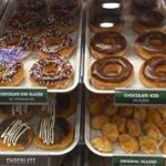 An assortment of Krispy Kreme doughnuts at a Decatur, Ala., location.