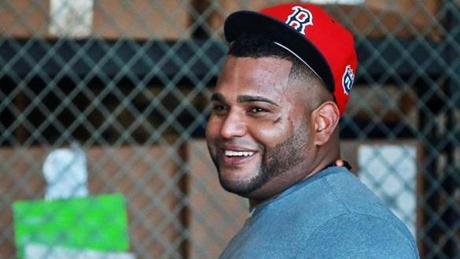Pablo Sandoval arrived at spring training early Sunday.
