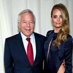 Robert Kraft and Ricki Lander at annual Elton John AIDS Foundation's Oscar Viewing Party at The City of West Hollywood Park.