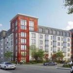 Above, a rendering of the proposed 195-unit apartment complex on Second Avenue in Waltham.