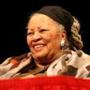 Toni Morrison at Sanders Theatre on Wednesday.