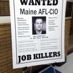 One of three wanted posters that drew criticism of Maine Governor Paul LePage.