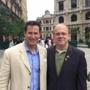 Congressmen Seth Moulton (left) and Jim McGovern together in Havana.