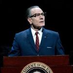 Bryan Cranston as President Lyndon B. Johnson in the theatrical production of ?All the Way? in 2014. 