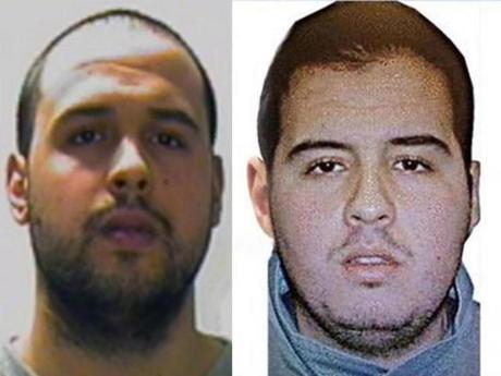 Two attackers have been identified as brothers Khalid (left) and Ibrahim el-Bakraoui.
