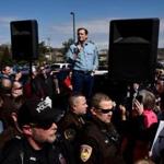 Republican presidential contender Ted Cruz addressed supporters on Monday from the back of a pickup truck at a campaign stop in Altoona, Wis. 