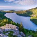 Jordan Pond from the North Bubble, Acadia National Park, Maine, USA