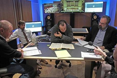 Andris Nelsons and others worked on a recording of Shostakovich?s Symphony #8 in the BSO?s new state of the art control room.
