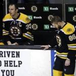 The Bruins need more help on the blue line to assist Zdeno Chara (left) and Kevan Miller.