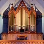 The circa-1874, 663-pipe organ, which has been silent at the Gilbertville Stone Church since 2012.