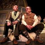 Neil A. Casey (left) and Larry Coen during rehearsal of ?A Year with Frog and Toad? at the Wheelock Family Theatre.