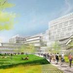 Rendering of Harvard University's proposed Science and Engineering Complex South Courtyard, in Allston, looking Northwest. November 2015 report released 4-16. Business 14Harvard