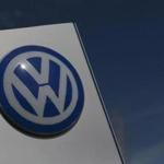 A Volkswagen logo is pictured at Volkswagen's headquarters in Wolfsburg, Germany, April 22, 2016. REUTERS/Hannibal Hanschke