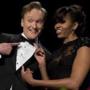 Michelle Obama and Conan O'Brien's at the White House Correspondents? Dinner in 2013.