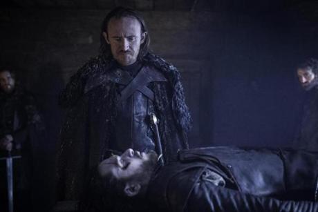 Kit Harington (foreground) as Jon Snow in season 6 of HBO?s ?Game of Thrones.?
