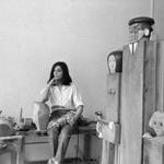 Venezuelan-American artist Marisol in New York in 1964. 
