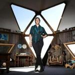 Kate Daloz inside her childhood home, a geodesic dome in West Glover, Vt. 