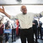 Bernie Sanders spoke to campaign volunteers in Bowling Green, Ky., on Wednesday. 