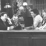  metr print scan/ March 31 Los Angelos. A. P. file photo. The last laugh. Norm George Wendt, left, made a call to his boss to quit his new job as 