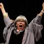 Rita Moreno was awarded an honorary degree of Doctor of Music at Berklee College of Music, and then threw her arms up in joy.