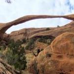 The Devils Garden Primitive Loop in Arches National Park, Utah, offers views of Landscape Arch.