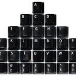Pile of black keyboard keys isolated on white background; Shutterstock ID 233843080; PO: 0508_qa; Client: IDEAS