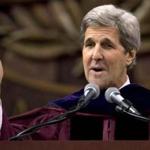 Secretary of State John Kerry delivered the keynote address Friday during Northeastern University's commencement ceremonies at TD Garden. 