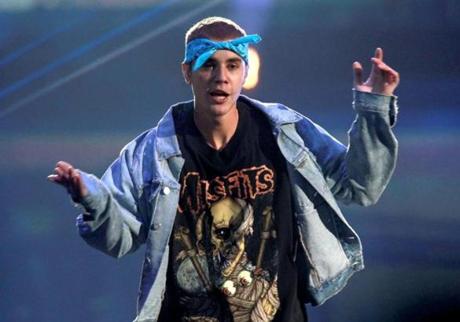 Justin Bieber performed at TD Garden on Tuesday evening.
