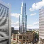 Development company Hines and its new partner, Gemdale Partners, a real estate firm from China, plan to build a 51-story tower above the tracks at South Station. (Hines)